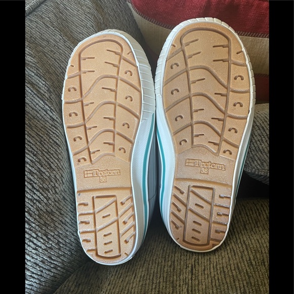 Tretorn Skerry Reslig Gray Rubber Deck Rain Boots Size 5 (36) - Picture 7 of 10